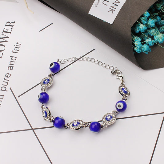Blue Evil Eye Bracelet – Spiritual Protection & Positive Energy