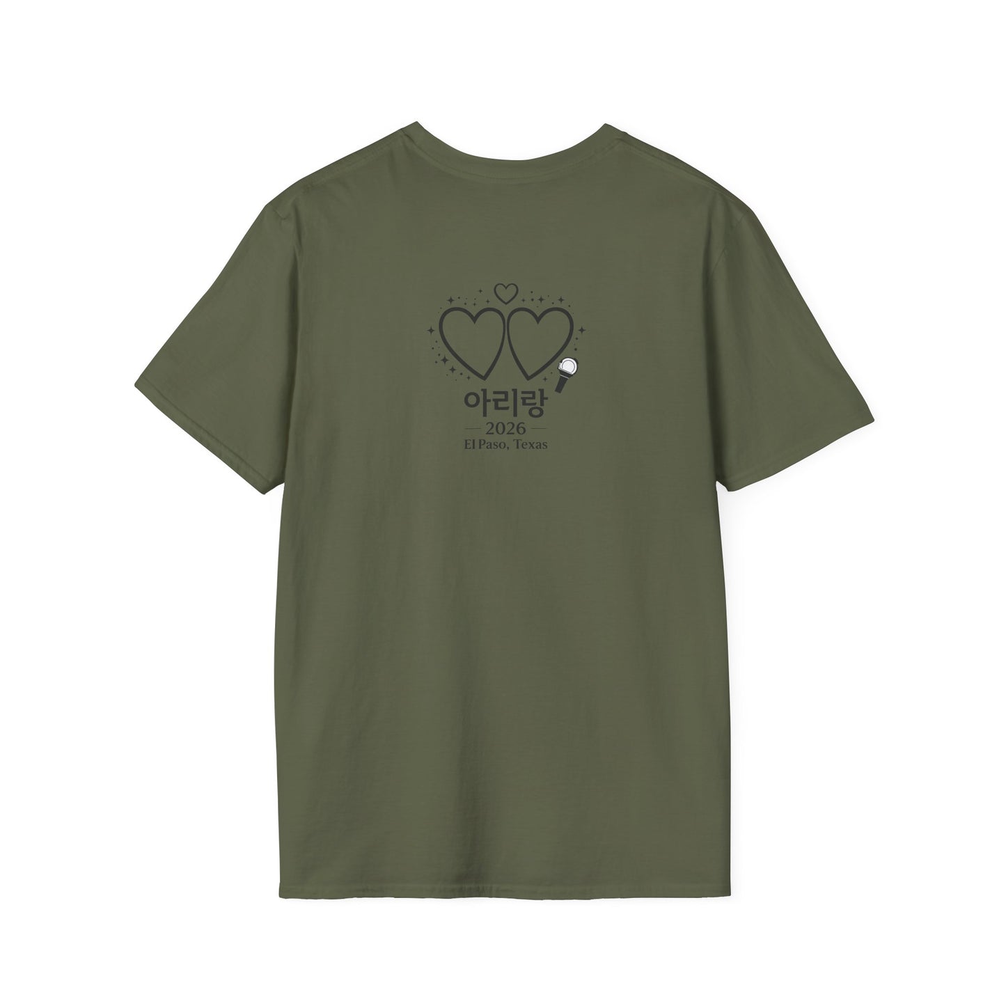 Kawaii Heart Eyes T-Shirt — Cute Korean '아리랑' Concert Tee