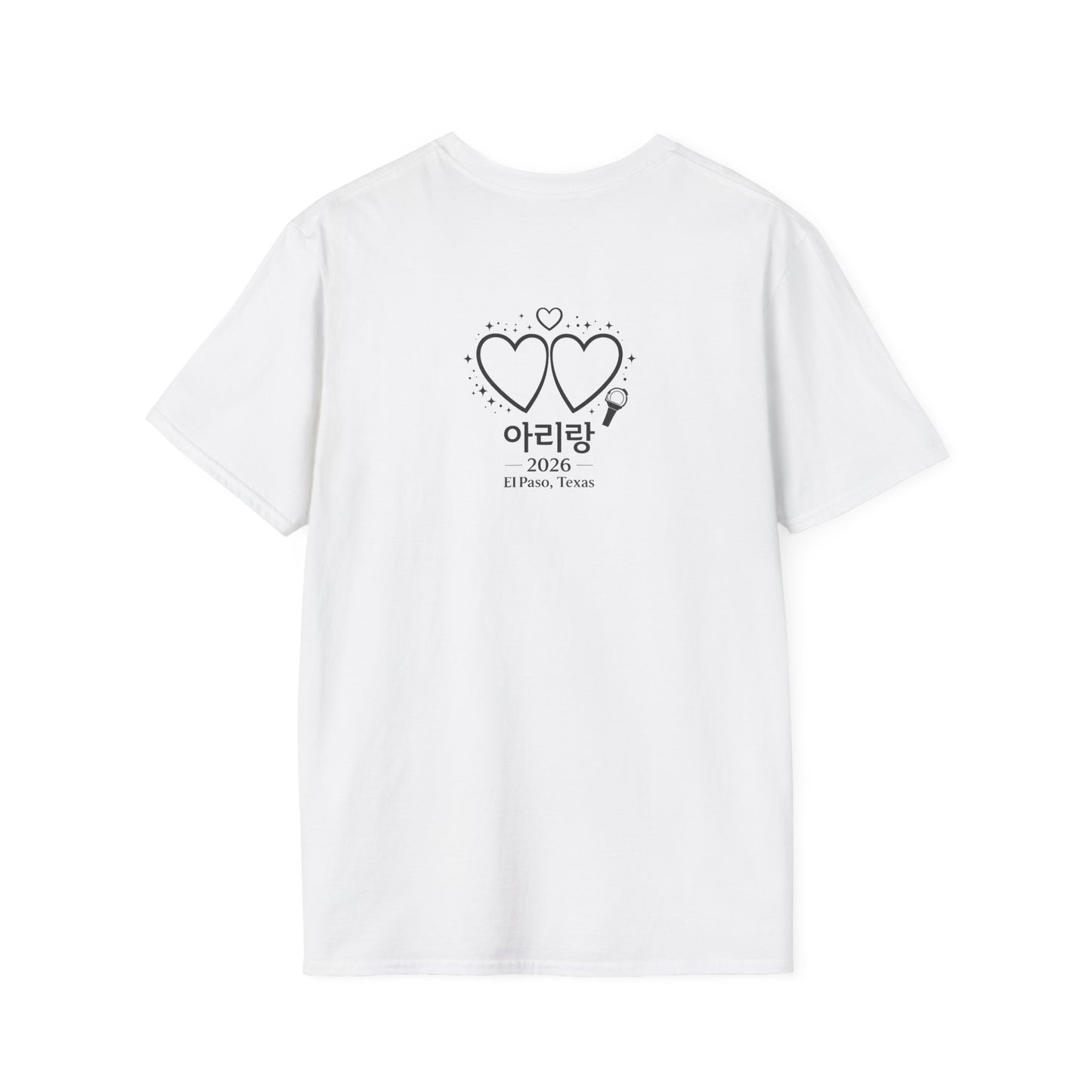 Kawaii Heart Eyes T-Shirt — Cute Korean '아리랑' Concert Tee