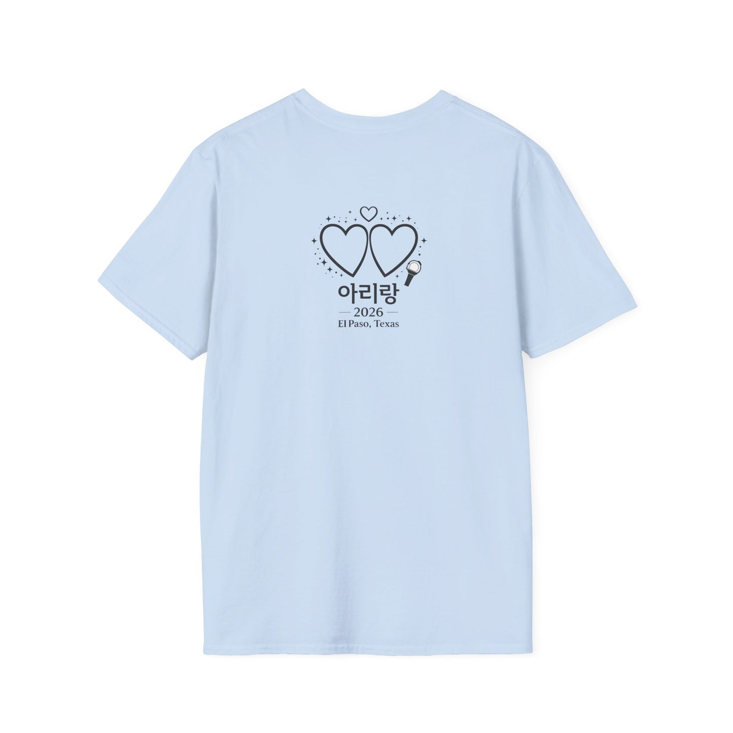 Kawaii Heart Eyes T-Shirt — Cute Korean '아리랑' Concert Tee