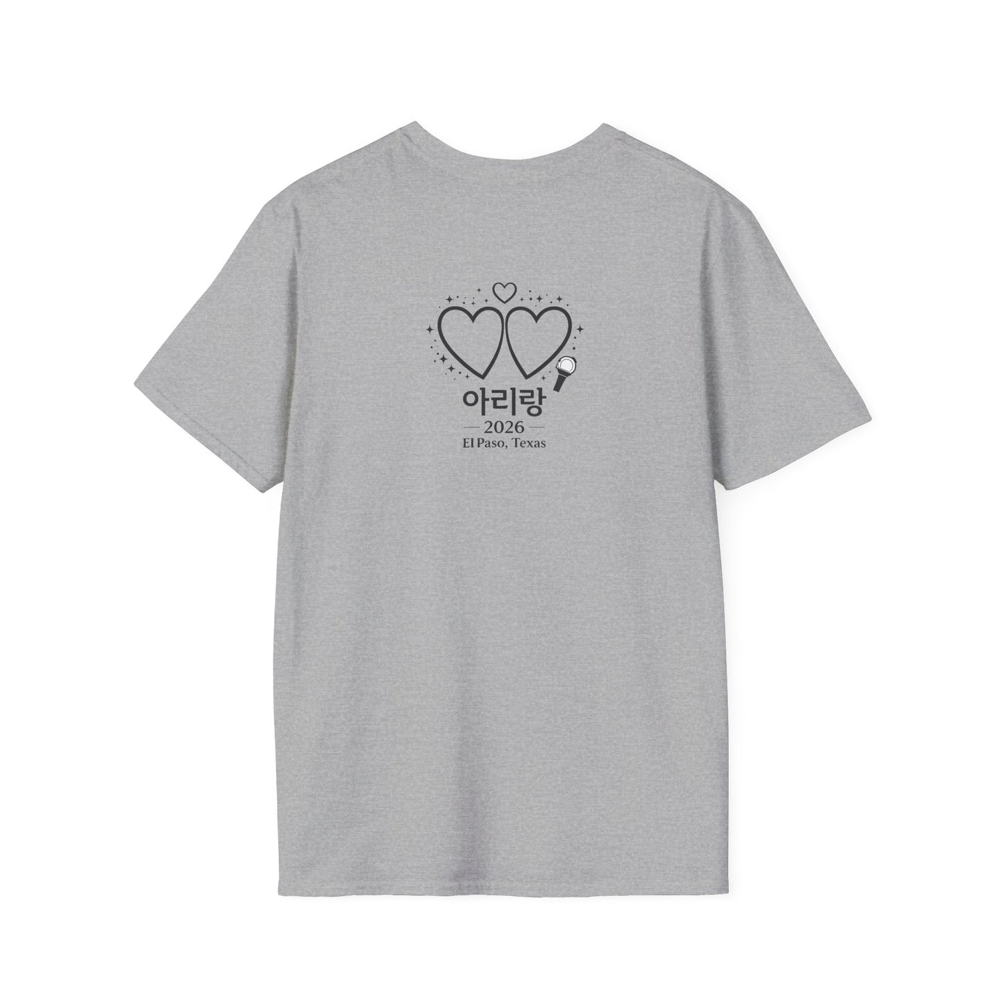 Kawaii Heart Eyes T-Shirt — Cute Korean '아리랑' Concert Tee