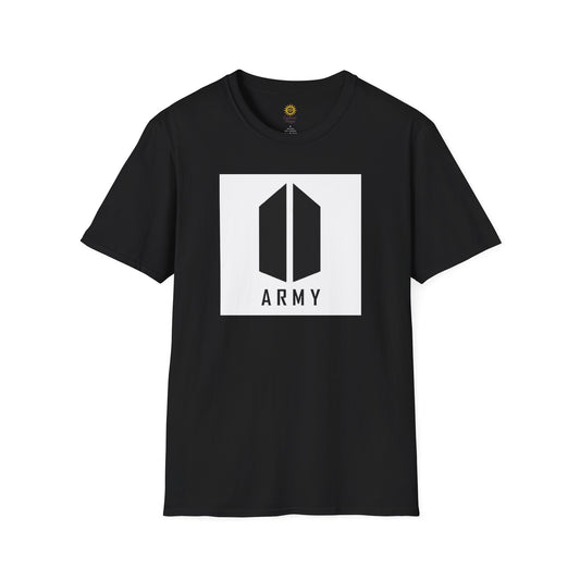Army Logo T-Shirt — BTS Member Names Back Print