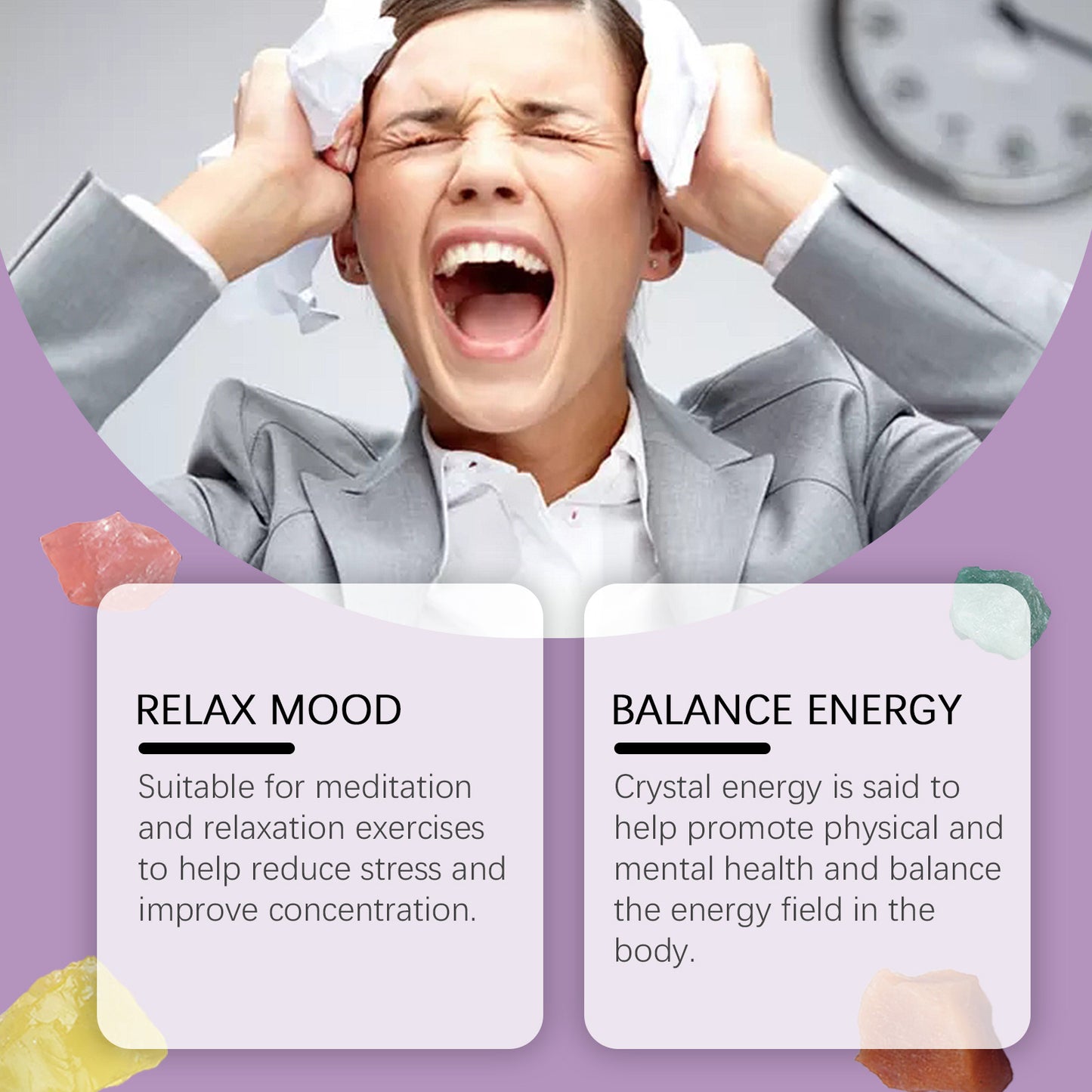 7 Chakra Crystal Healing Set – Energy Balance & Meditation Kit