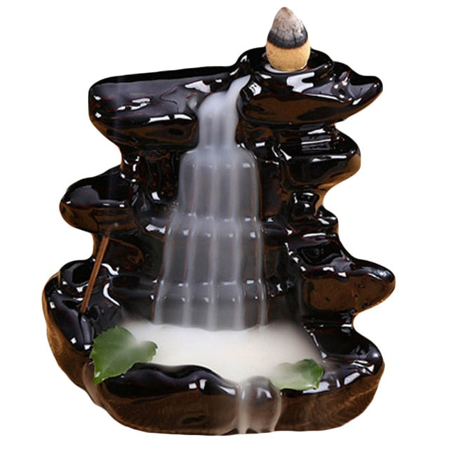 Waterfall Ceramic Glaze Incense Burner