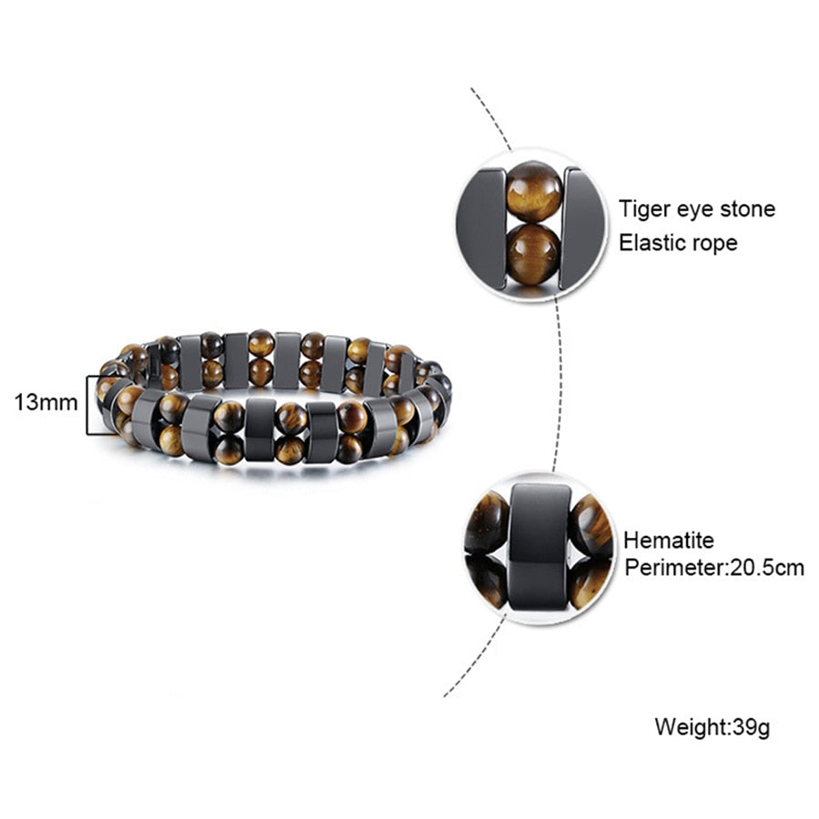 Hematite Tiger's Eye Bracelet