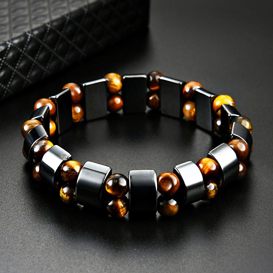 Hematite Tiger's Eye Bracelet