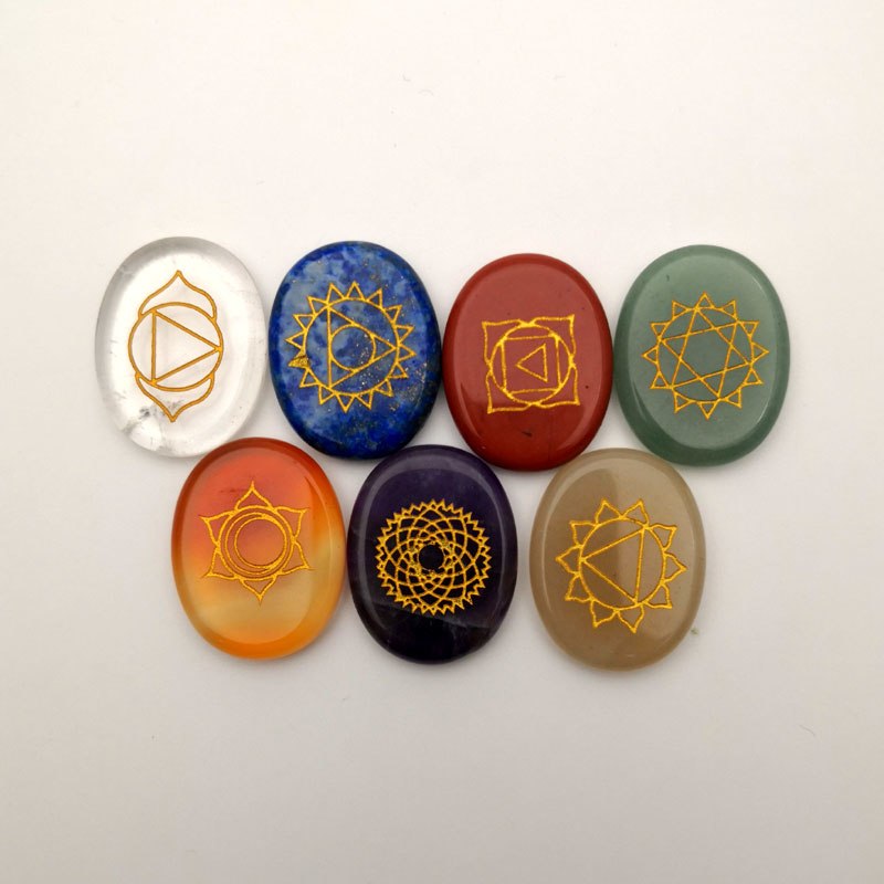 Natural Stone Reiki 7 Chakra Set